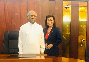 スリランカ外務大臣（現首相）ディネーシュ・グナワルダナ氏との対談
